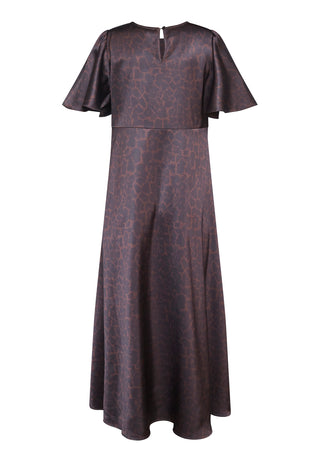 LOVE1000-13 smuk kjole i leoprint