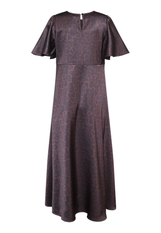 LOVE1000-13 smuk kjole i leoprint