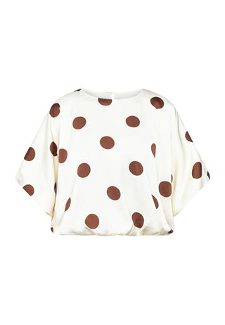 GUFO top - Cream / Brown