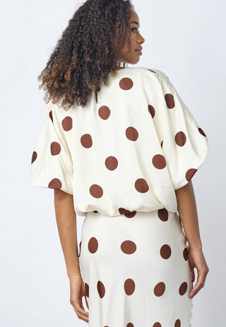 GUFO top - Cream / Brown