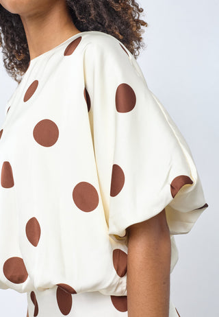 GUFO top - Cream / Brown
