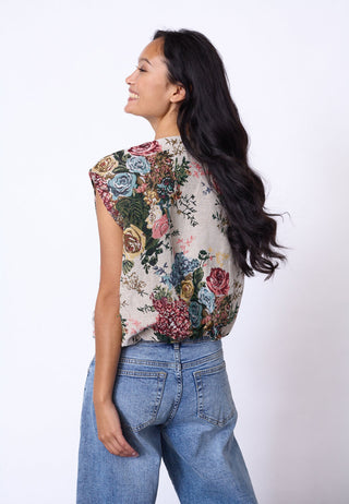 N.GARWIN Vest - Flower Jacquard