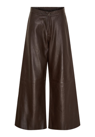 EMBER LEATHER Pants - Dark Truffle