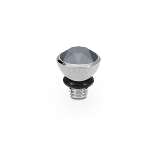 Top BOTTONE 5mm - SØLV / Jet Hematite