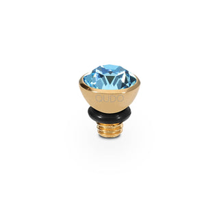 Top BOTTONE 5mm - GULD / Aquamarine