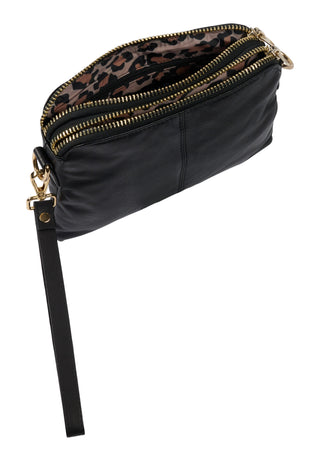 ORCHID crossbody clutch - Black
