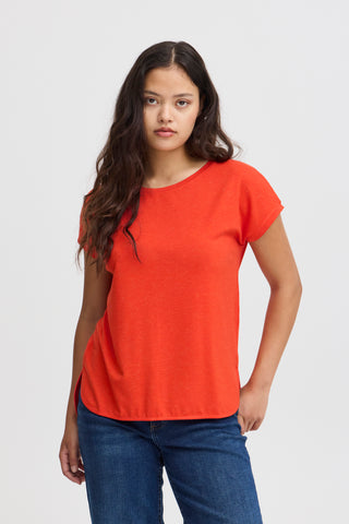 REBEL T-shirt i smuk orange