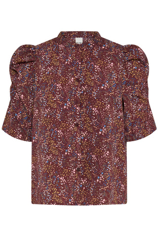 NORA bluse med blomster
