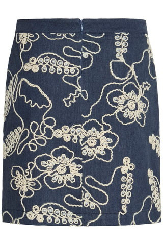 PAULIA nederdel med broderi