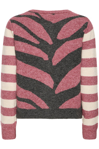 LIVONI cardigan i Maroon