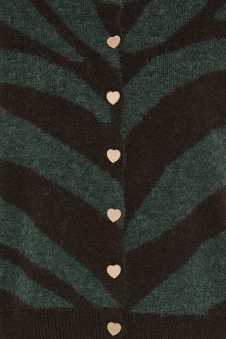 LIVONI cardigan i grøn