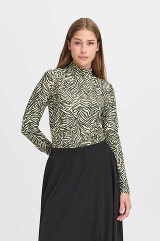 LAVA bluse i Graphic Animal print