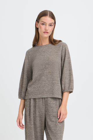 DANICE bluse i Silver Mink