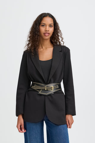 Unikt BADIA bælte med guldnitter