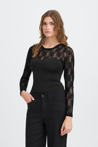 BAKONI bodystocking med blonder