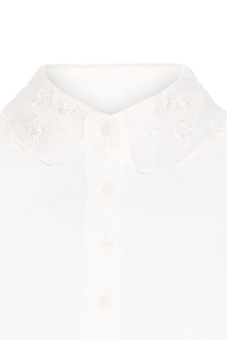 BEININE skjortekrave med blonde