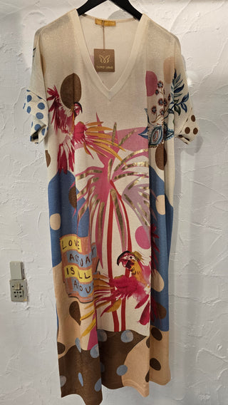 B1392 PARROT Dress