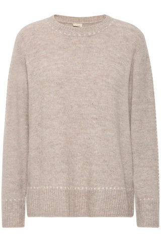 ELISE klassisk pullover lys melleret