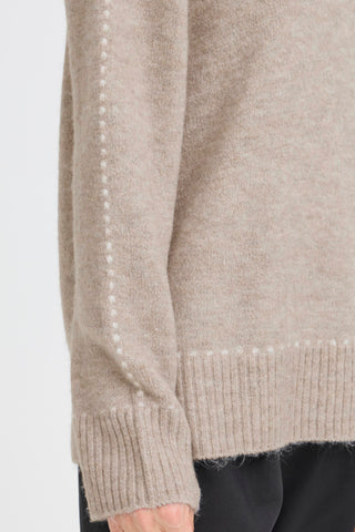 ELISE klassisk pullover lys melleret