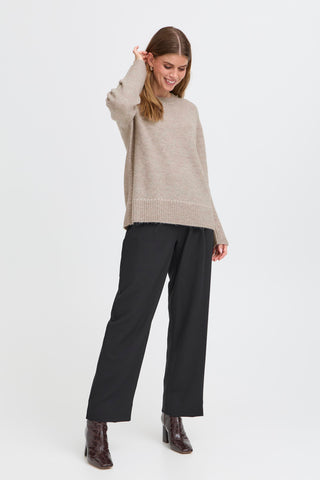 ELISE klassisk pullover lys melleret