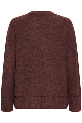 ELISE klassisk pullover fudge melleret