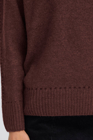 ELISE klassisk pullover fudge melleret