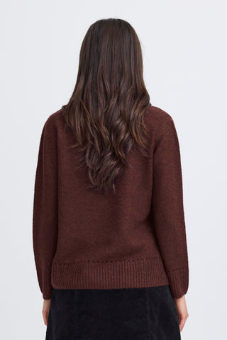 ELISE klassisk pullover fudge melleret
