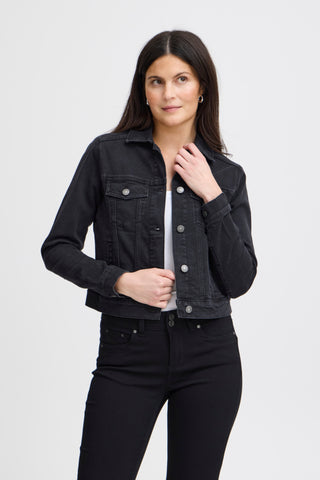 DENIMA cowboy jakke i Black Denim