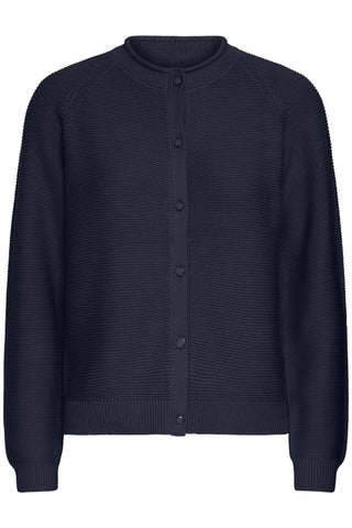 KATELEEN cardigan med langt ærme i Navy