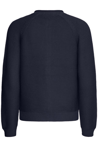 KATELEEN cardigan med langt ærme i Navy