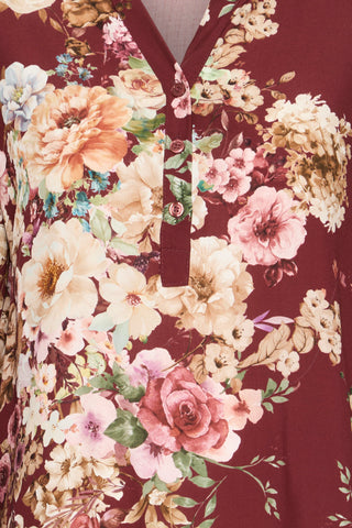 DALANI bluse med blomsterprint