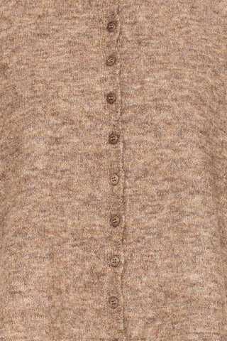 Brun SANNY cardigan uden ærmer