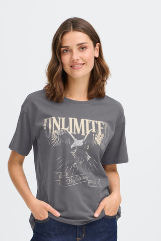 HAISLEY T-shirt Grey Metal