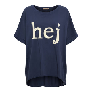 JUNIA Tee - Navy/Off White