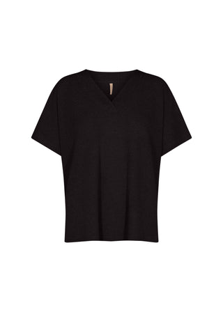 DELIA 1 strikket T-shirt - Sort