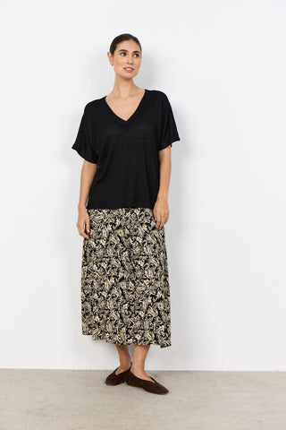 DELIA 1 strikket T-shirt - Sort