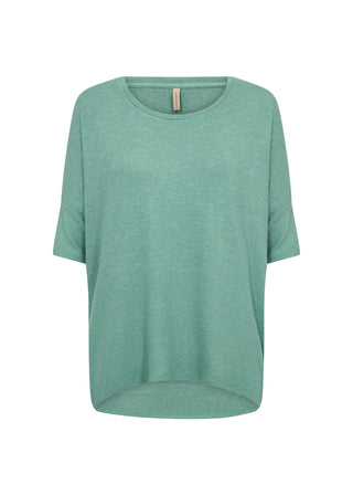 BIARA 96, blød strik med 3/4 ærme i farven Frosty