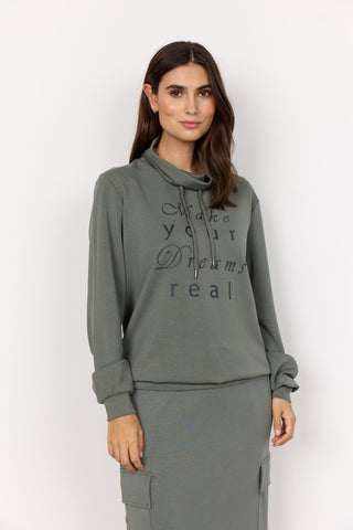 BANU Sweatshirt med print i MISTY