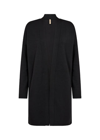 BANU lang cardigan i sort