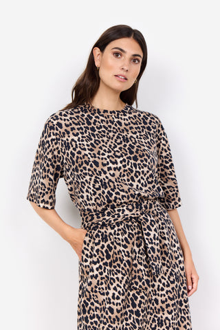 OPHIA Bluse i leopard