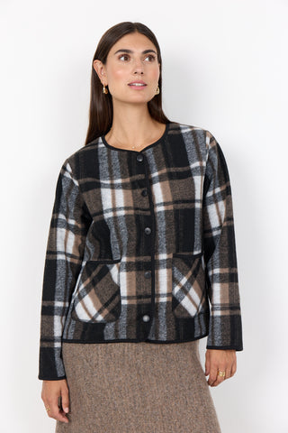 VOCAL 1 kort cardigan med flot tern