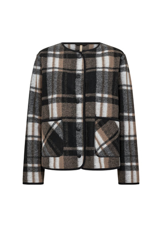 VOCAL 1 kort cardigan med flot tern