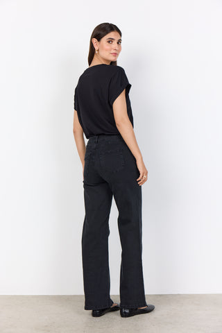 RINA T-shirt BLACK med print