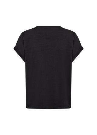 RINA T-shirt BLACK med print
