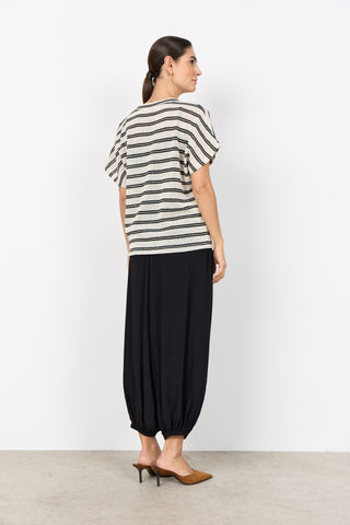 FREY 1 T-shirt - Sort/Beige