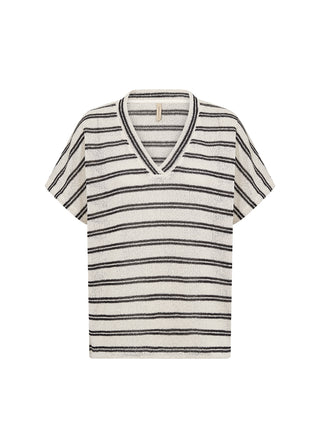 FREY 1 T-shirt - Sort/Beige