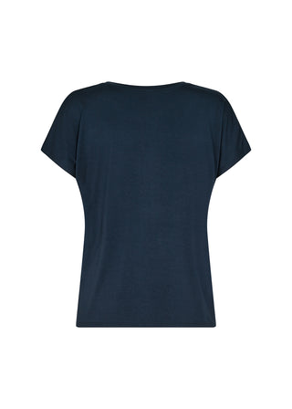MARICA basis t-shirt i mørk blå