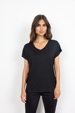 MARICA basis t-shirt i sort