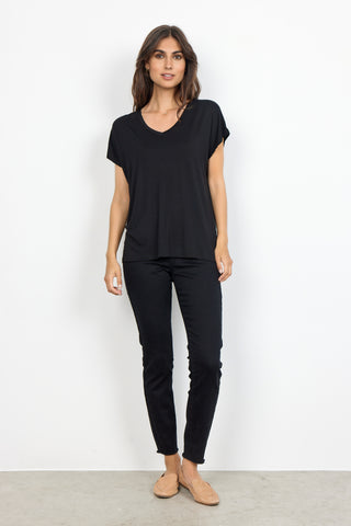 MARICA basis t-shirt i sort