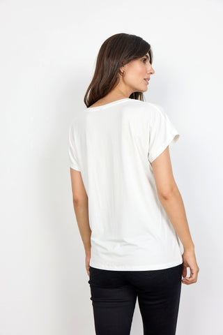 MARICA basis t-shirt i Offwhite